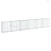 Horganyzott vas gabion kosár fedéllel 600 x 50 x 100 cm