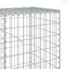 Horganyzott vas gabion kosár fedéllel 600 x 50 x 100 cm