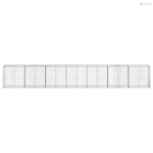 Horganyzott vas gabion kosár fedéllel 700 x 50 x 100 cm