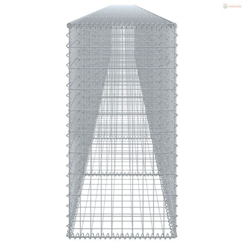 Horganyzott vas gabion kosár fedéllel 1000 x 50 x 100 cm