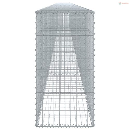Horganyzott vas gabion kosár fedéllel 1200 x 50 x 100 cm