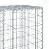 Horganyzott vas gabion kosár fedéllel 1200 x 50 x 100 cm