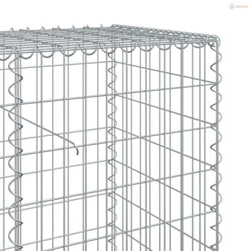 Horganyzott vas gabion kosár fedéllel 1200 x 50 x 100 cm