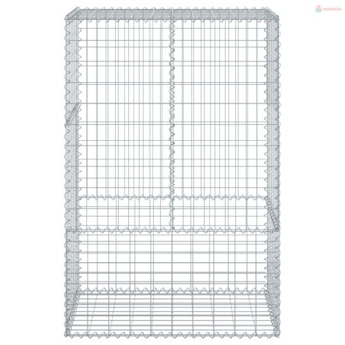 Horganyzott vas gabion kosár fedéllel 100 x 50 x 150 cm
