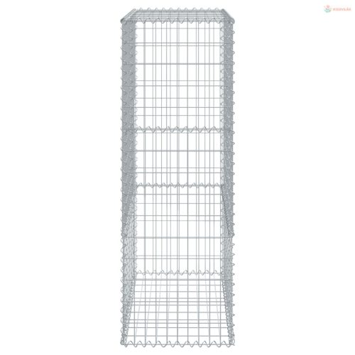 Horganyzott vas gabion kosár fedéllel 100 x 50 x 150 cm