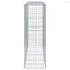 Horganyzott vas gabion kosár fedéllel 200 x 50 x 150 cm