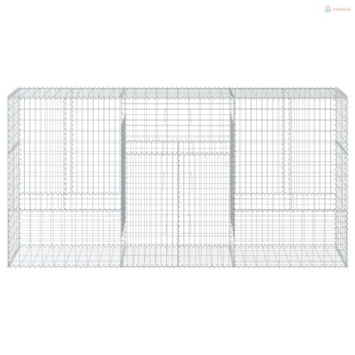 Horganyzott vas gabion kosár fedéllel 300 x 50 x 150 cm