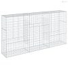 Horganyzott vas gabion kosár fedéllel 300 x 50 x 150 cm