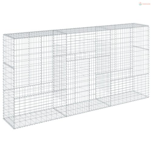 Horganyzott vas gabion kosár fedéllel 300 x 50 x 150 cm
