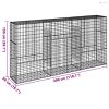 Horganyzott vas gabion kosár fedéllel 300 x 50 x 150 cm