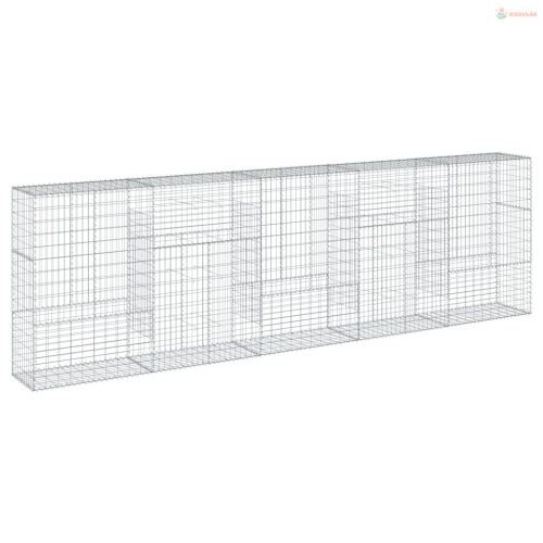 Horganyzott vas gabion kosár fedéllel 500 x 50 x 150 cm