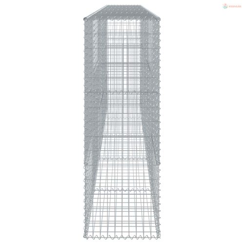 Horganyzott vas gabion kosár fedéllel 500 x 50 x 150 cm