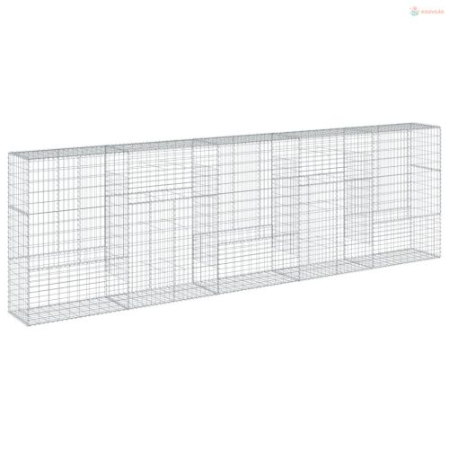 Horganyzott vas gabion kosár fedéllel 500 x 50 x 150 cm