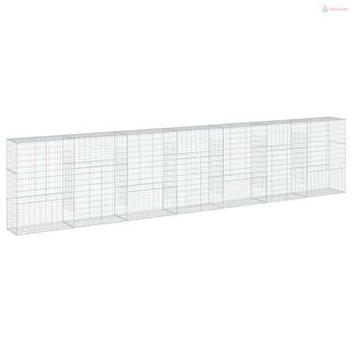 Horganyzott vas gabion kosár fedéllel 700 x 50 x 150 cm