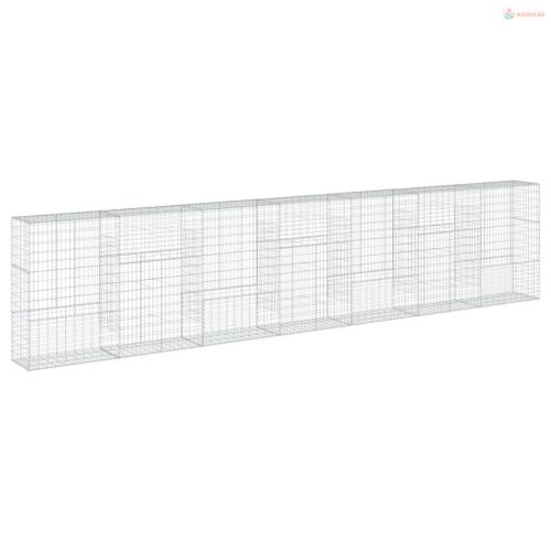 Horganyzott vas gabion kosár fedéllel 700 x 50 x 150 cm