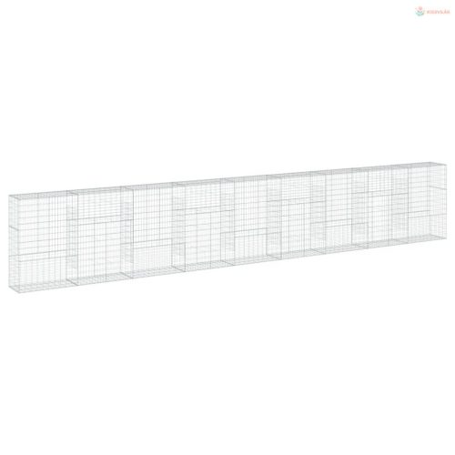 Horganyzott vas gabion kosár fedéllel 900 x 50 x 150 cm