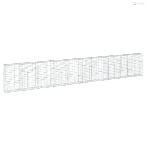 Horganyzott vas gabion kosár fedéllel 1000 x 50 x 150 cm