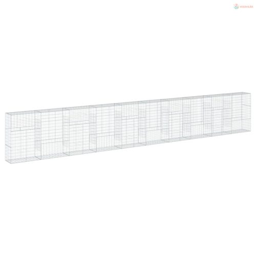 Horganyzott vas gabion kosár fedéllel 1000 x 50 x 150 cm