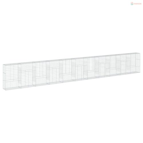 Horganyzott vas gabion kosár fedéllel 1100 x 50 x 150 cm