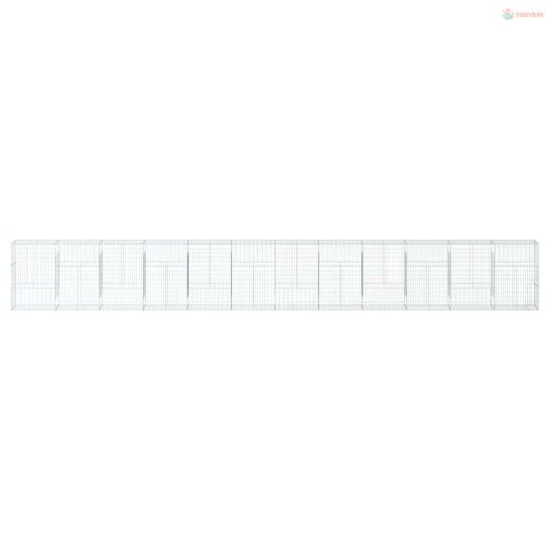 Horganyzott vas gabion kosár fedéllel 1200 x 50 x 150 cm