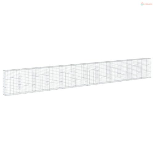 Horganyzott vas gabion kosár fedéllel 1200 x 50 x 150 cm