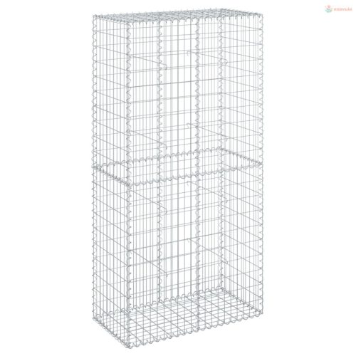 Horganyzott vas gabion kosár fedéllel 100 x 50 x 200 cm