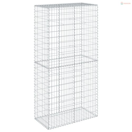 Horganyzott vas gabion kosár fedéllel 100 x 50 x 200 cm