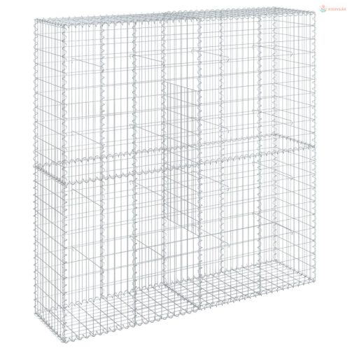Horganyzott vas gabion kosár fedéllel 200 x 50 x 200 cm
