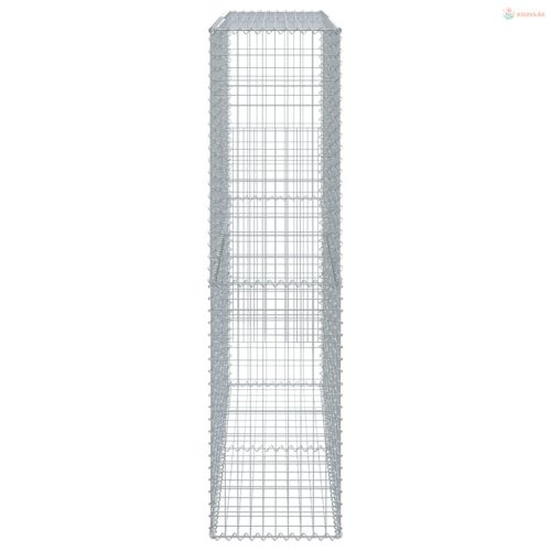 Horganyzott vas gabion kosár fedéllel 200 x 50 x 200 cm