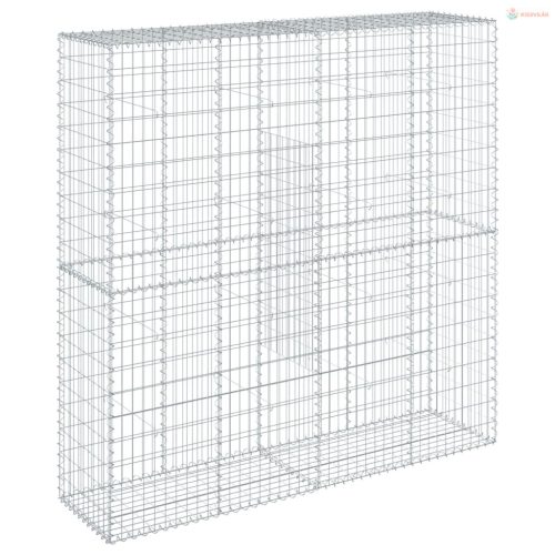 Horganyzott vas gabion kosár fedéllel 200 x 50 x 200 cm