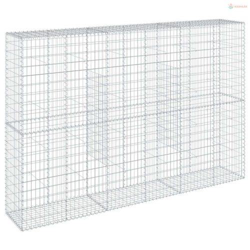Horganyzott vas gabion kosár fedéllel 300 x 50 x 200 cm