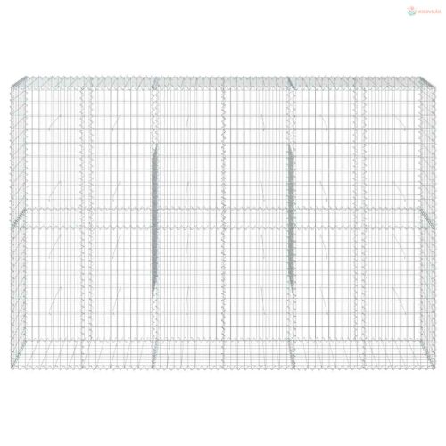 Horganyzott vas gabion kosár fedéllel 300 x 50 x 200 cm