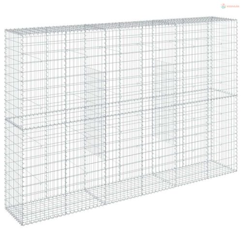 Horganyzott vas gabion kosár fedéllel 300 x 50 x 200 cm