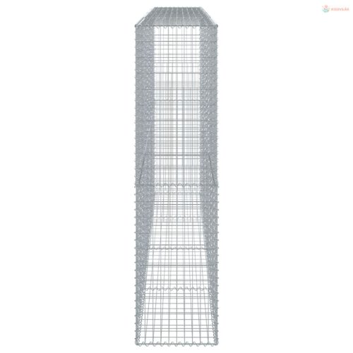 Horganyzott vas gabion kosár fedéllel 400 x 50 x 200 cm