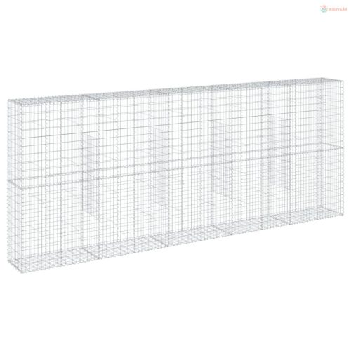 Horganyzott vas gabion kosár fedéllel 500 x 50 x 200 cm