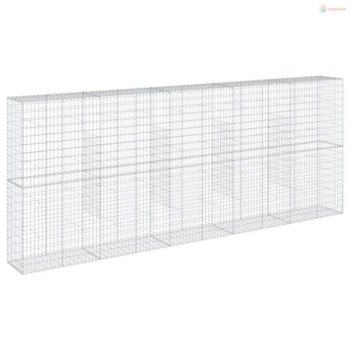 Horganyzott vas gabion kosár fedéllel 500 x 50 x 200 cm