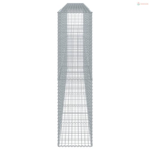 Horganyzott vas gabion kosár fedéllel 600 x 50 x 200 cm