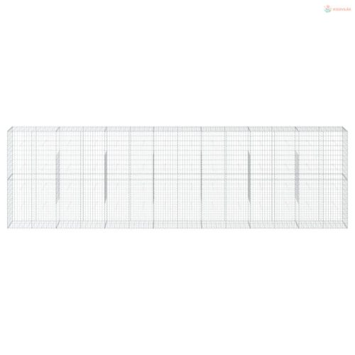 Horganyzott vas gabion kosár fedéllel 700 x 50 x 200 cm