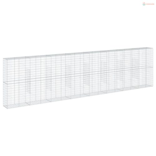 Horganyzott vas gabion kosár fedéllel 800 x 50 x 200 cm