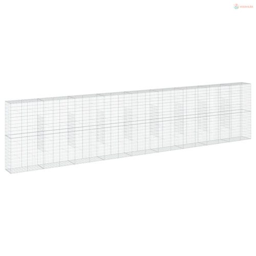 Horganyzott vas gabion kosár fedéllel 900 x 50 x 200 cm