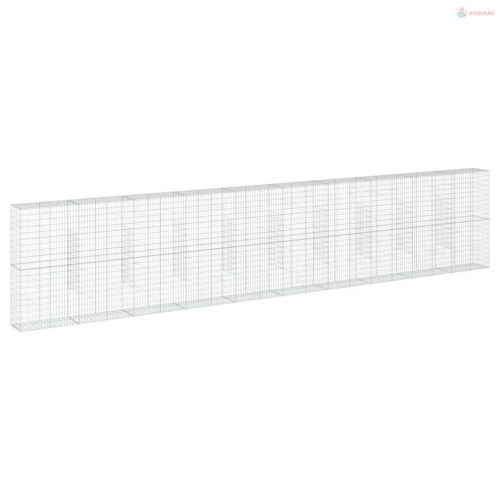 Horganyzott vas gabion kosár fedéllel 1000 x 50 x 200 cm