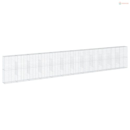 Horganyzott vas gabion kosár fedéllel 1200 x 50 x 200 cm