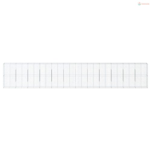 Horganyzott vas gabion kosár fedéllel 1200 x 50 x 200 cm
