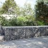 Horganyzott vas gabion kosár fedéllel 200 x 100 x 50 cm