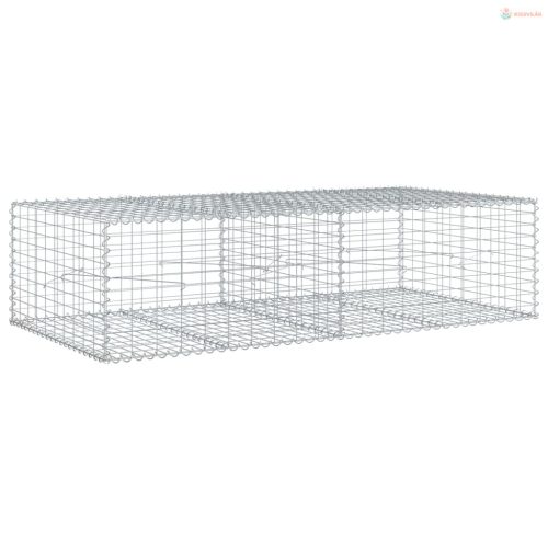 Horganyzott vas gabion kosár fedéllel 200 x 100 x 50 cm