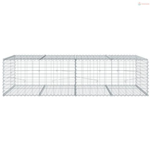 Horganyzott vas gabion kosár fedéllel 200 x 100 x 50 cm