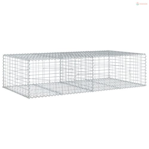 Horganyzott vas gabion kosár fedéllel 200 x 100 x 50 cm