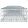 Horganyzott vas gabion kosár fedéllel 500 x 100 x 50 cm