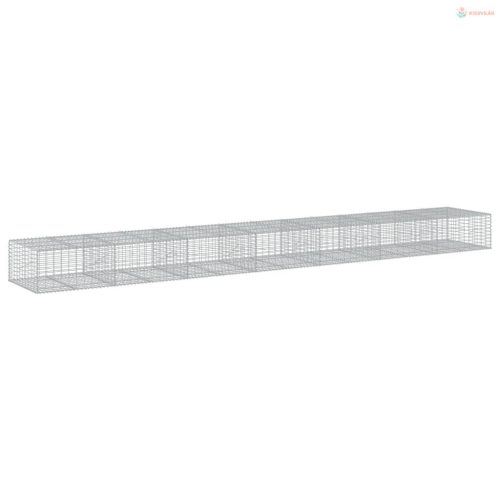 Horganyzott vas gabion kosár fedéllel 700 x 100 x 50 cm