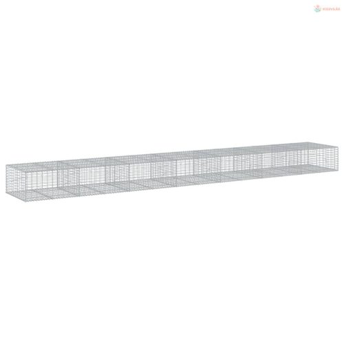 Horganyzott vas gabion kosár fedéllel 700 x 100 x 50 cm